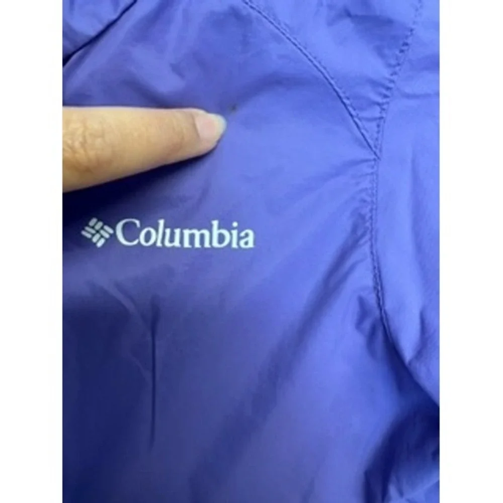 Columbia Kids Purple Switchback II Hooded Rain Jacket Size XS 6/6X